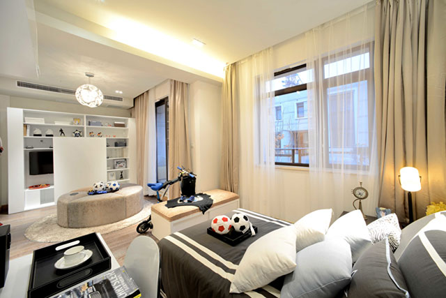 西湖春天田园风格200-300㎡平米四居